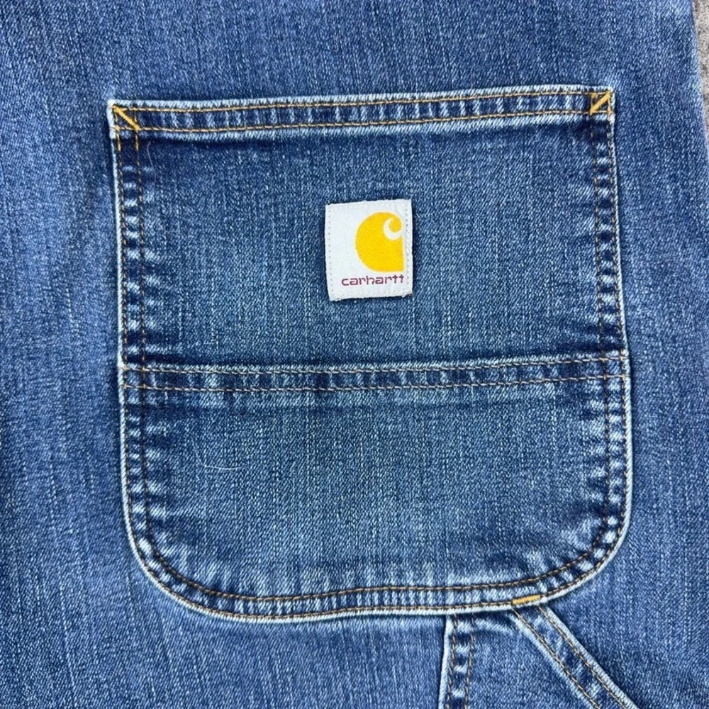 Carhartt Jeans Men 42x32 Blue Rugged Flex Relaxed Fit Utility Carpenter Workwear